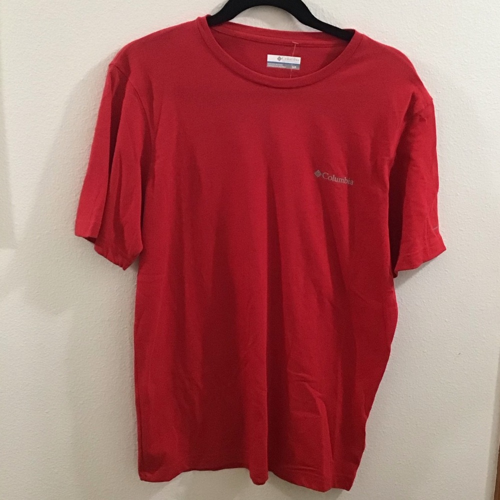 Columbia Men's Vibrant Red Short Sleeve Tee